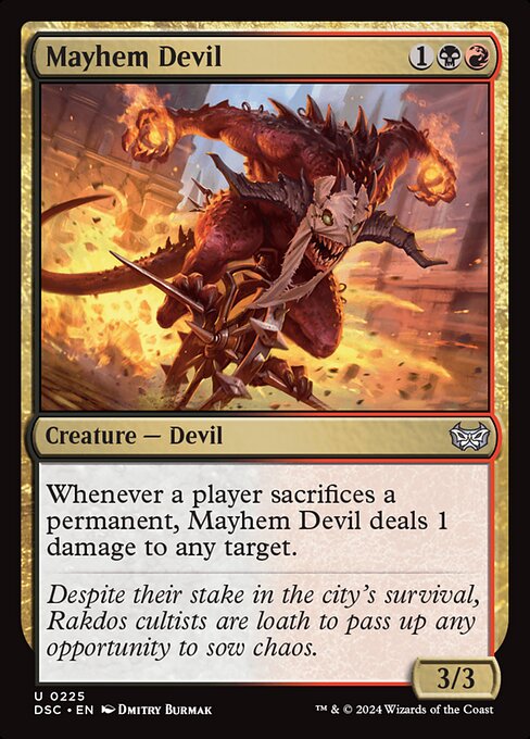 naokuroshop MTG [DSC][0225][多][U][EN][波乱の悪魔/Mayhem Devil] NM