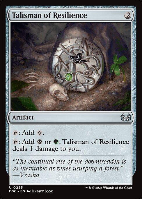 naokuroshop MTG [DSC][0255][茶][U][EN][反発のタリスマン/Talisman of Resilience] NM