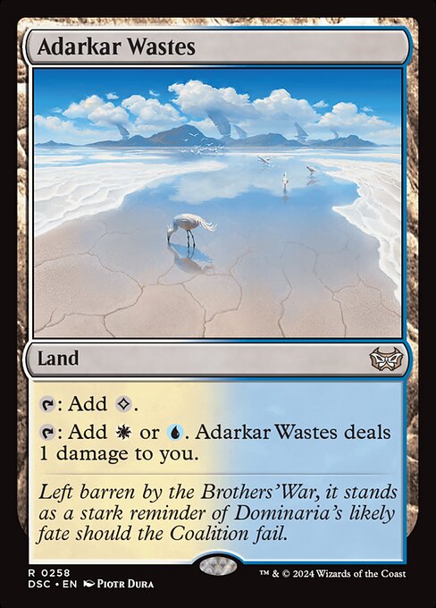 naokuroshop MTG [DSC][0258][土地][R][EN][アダーカー荒原/Adarkar Wastes] NM