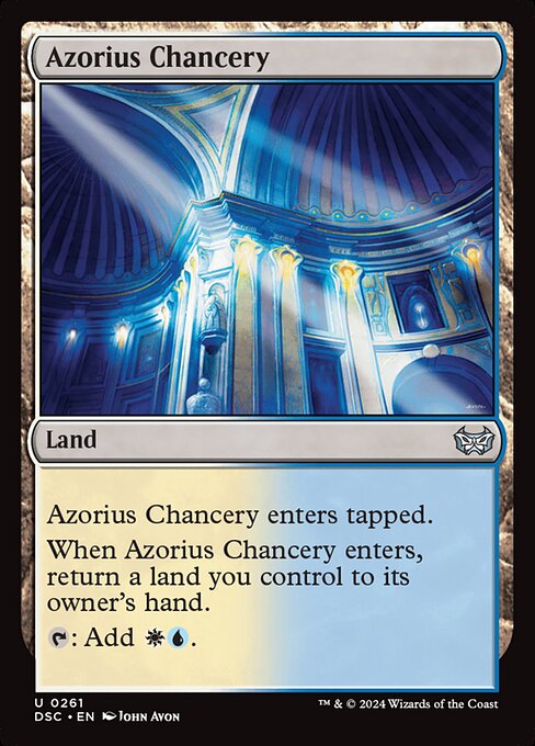 naokuroshop MTG [DSC][0261][土地][U][EN][アゾリウスの大法官庁/Azorius Chancery] NM