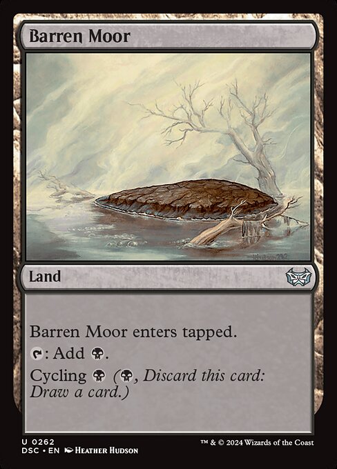 naokuroshop MTG [DSC][0262][土地][U][EN][やせた原野/Barren Moor] NM