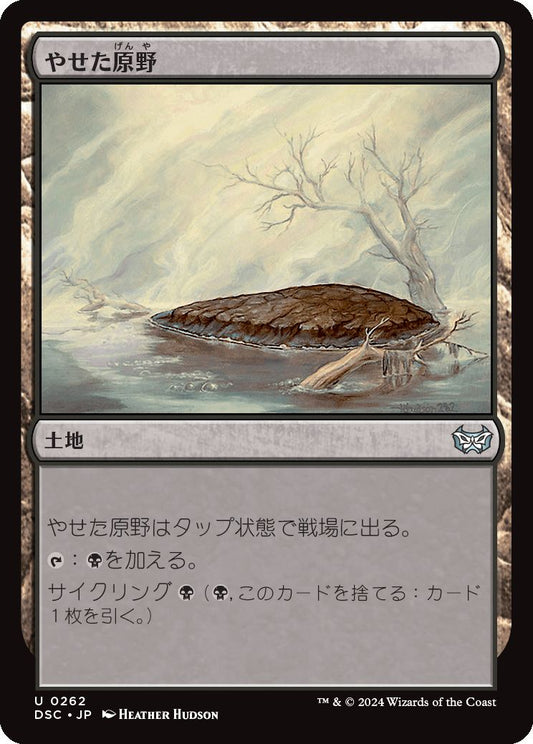 naokuroshop MTG [DSC][0262][土地][U][JP][やせた原野/Barren Moor] NM