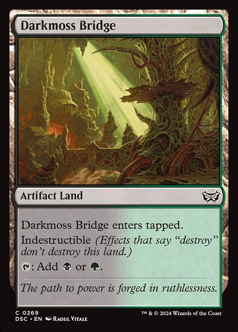 naokuroshop MTG [DSC][0269][土地][C][EN][暗闇苔の橋/Darkmoss Bridge] NM