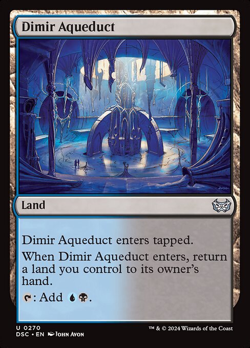 naokuroshop MTG [DSC][0270][土地][U][EN][ディミーアの水路/Dimir Aqueduct] NM