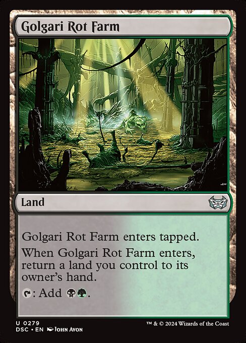 naokuroshop MTG [DSC][0279][土地][C][EN][ゴルガリの腐敗農場/Golgari Rot Farm] NM