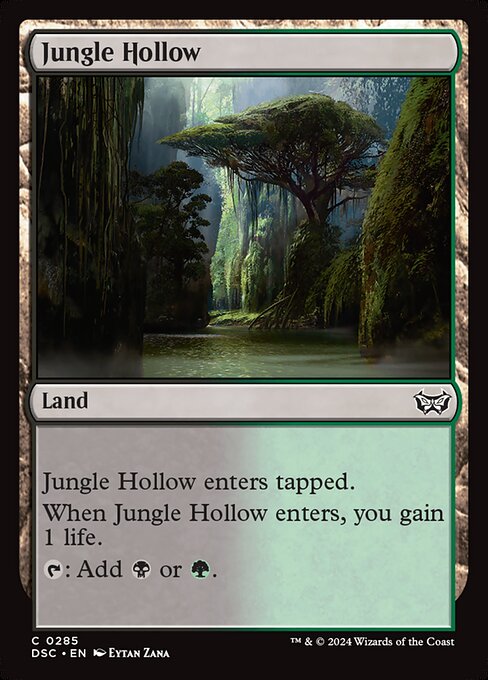 naokuroshop MTG [DSC][0285][土地][C][EN][ジャングルのうろ穴/Jungle Hollow] NM