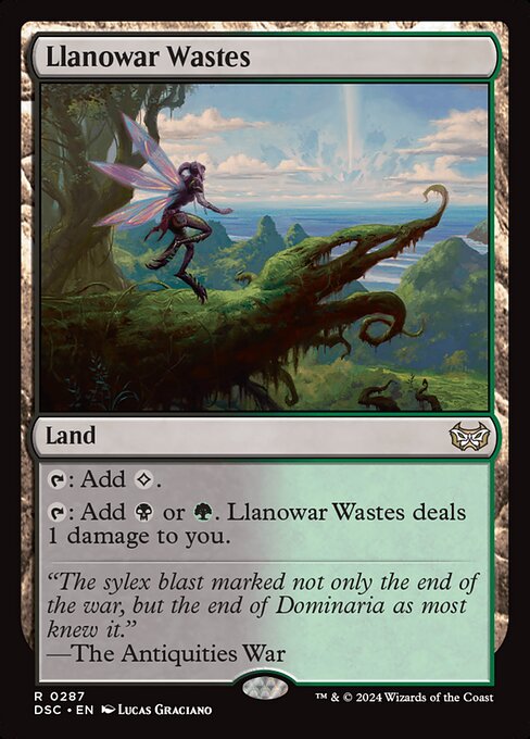 naokuroshop MTG [DSC][0287][土地][R][EN][ラノワールの荒原/Llanowar Wastes] NM