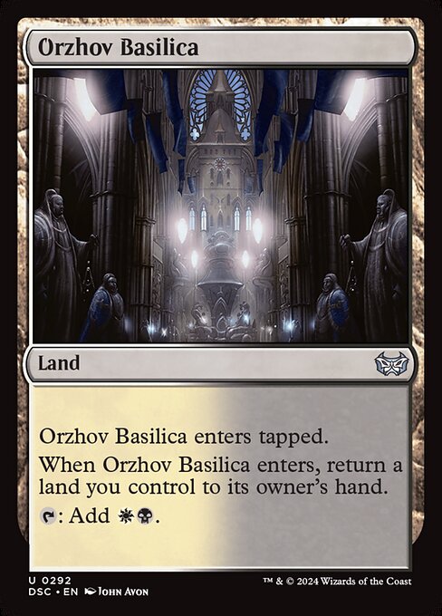 naokuroshop MTG [DSC][0292][土地][U][EN][オルゾフの聖堂/Orzhov Basilica] NM