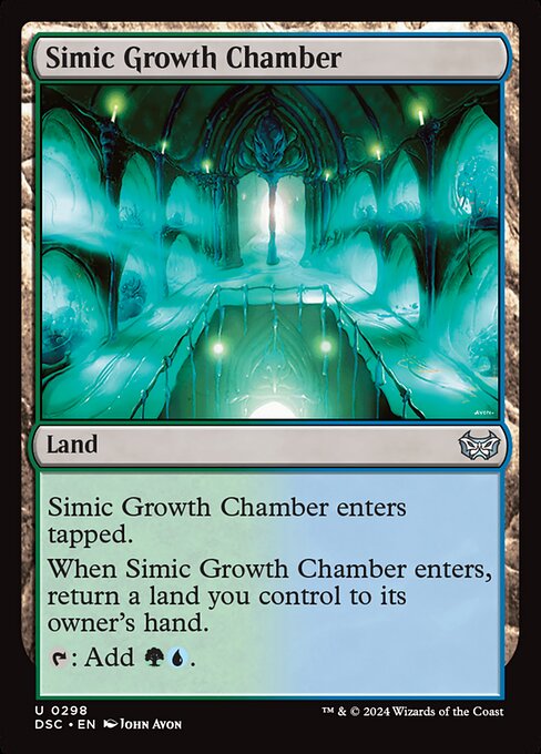 naokuroshop MTG [DSC][0298][土地][U][EN][シミックの成長室/Simic Growth Chamber] NM