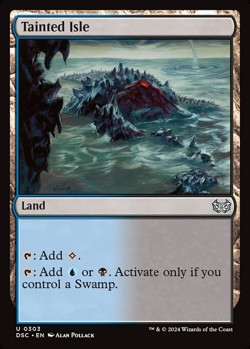 naokuroshop MTG [DSC][0303][土地][U][EN][汚れた島/Tainted Isle] NM