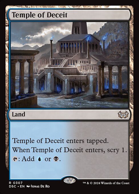 naokuroshop MTG [DSC][0307][土地][R][EN][欺瞞の神殿/Temple of Deceit] NM