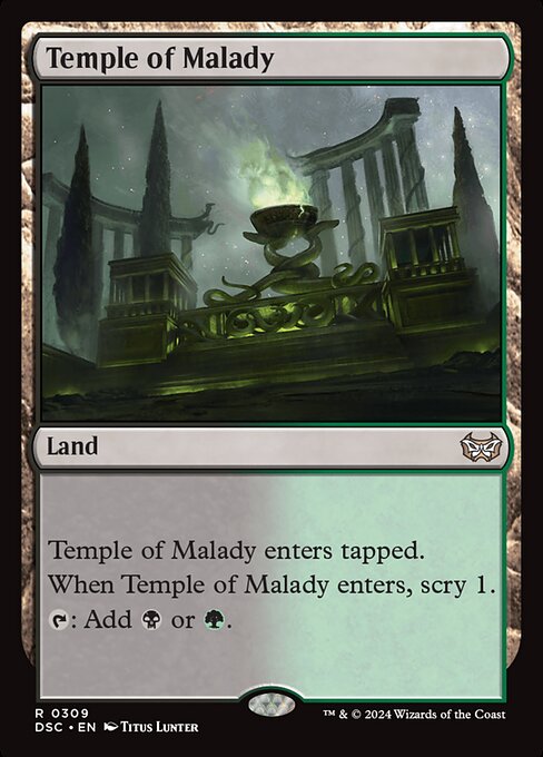 naokuroshop MTG [DSC][0309][土地][R][EN][疾病の神殿/Temple of Malady] NM