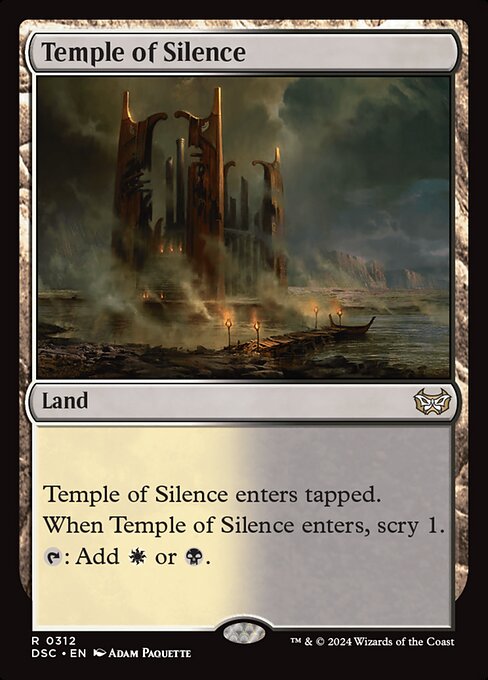 naokuroshop MTG [DSC][0312][土地][R][EN][静寂の神殿/Temple of Silence] NM