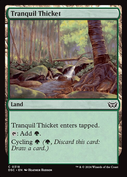 naokuroshop MTG [DSC][0318][土地][C][EN][平穏な茂み/Tranquil Thicket] NM