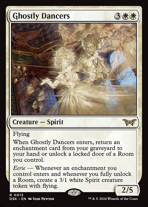 naokuroshop MTG [DSK][0013][白][R][EN][亡者の踊り手/Ghostly Dancers]（foil） NM