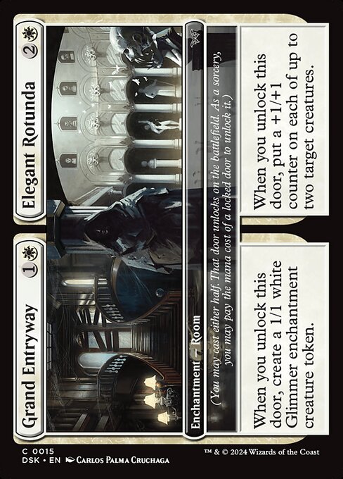 naokuroshop MTG [DSK][0015][白][C][EN][大玄関+優雅なる円形広間/Grand Entryway+Elegant Rotunda]（foil） NM