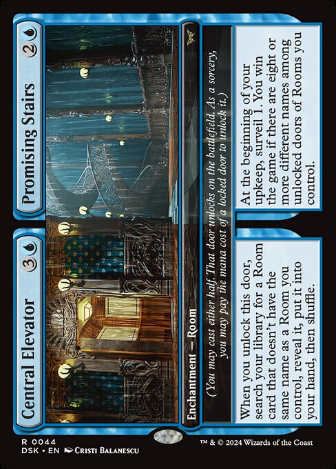 naokuroshop MTG [DSK][0044][青][R][EN][中央エレベーター+確実な階段/Central Elevator+Promising Stairs]（foil） NM