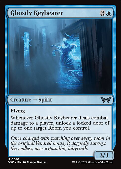 naokuroshop MTG [DSK][0061][青][U][EN][亡者の鍵持ち/Ghostly Keybearer]（foil） NM