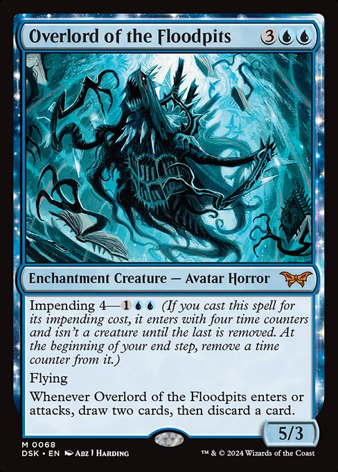 naokuroshop MTG [DSK][0068][青][M][EN][フラッドピットの大主/Overlord of the Floodpits]（foil） NM