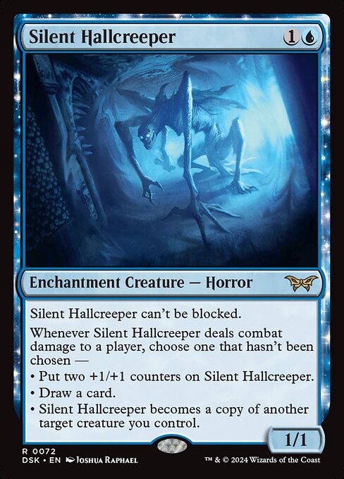 naokuroshop MTG [DSK][0072][青][R][EN][静かなる広間這い/Silent Hallcreeper]（foil） NM