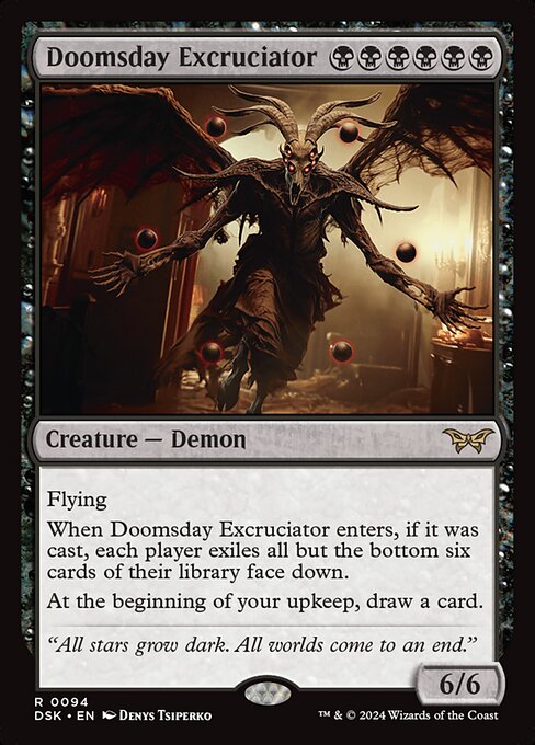 naokuroshop MTG [DSK][0094][黒][R][EN][終末の加虐者/Doomsday Excruciator]（foil） NM