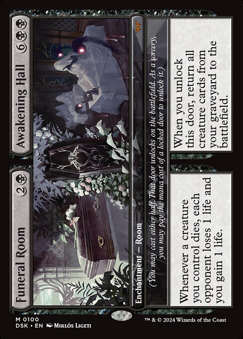 naokuroshop MTG [DSK][0100][黒][M][EN][葬儀場+復活の間/Funeral Room+Awakening Hall]（foil） NM