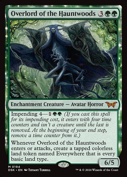 naokuroshop MTG [DSK][0194][緑][M][EN][ホーントウッドの大主/Overlord of the Hauntwoods]（foil） NM