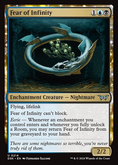 naokuroshop MTG [DSK][0214][多][U][EN][無限への恐怖/Fear of Infinity]（foil） NM