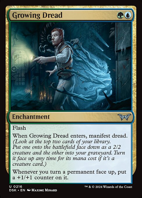 naokuroshop MTG [DSK][0216][多][U][EN][成長する戦慄/Growing Dread]（foil） NM