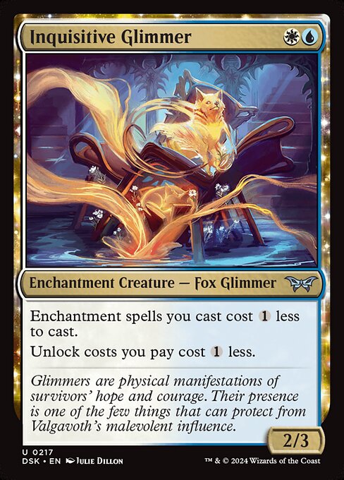 naokuroshop MTG [DSK][0217][多][U][EN][知りたがりの光霊/Inquisitive Glimmer]（foil） NM