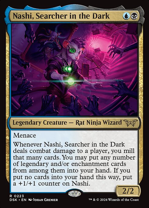 naokuroshop MTG [DSK][0223][多][R][EN][闇の中の研究者、ナシ/Nashi, Searcher in the Dark]（foil） NM