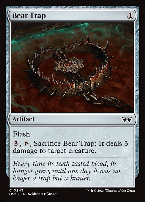 naokuroshop MTG [DSK][0243][茶][C][EN][ベアトラップ/Bear Trap]（foil） NM