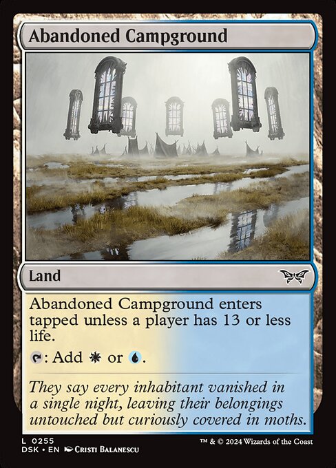 naokuroshop MTG [DSK][0255][土地][C][EN][放棄されたキャンプ地/Abandoned Campground]（foil） NM