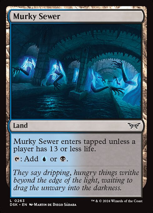 naokuroshop MTG [DSK][0263][土地][C][EN][薄暗い下水道/Murky Sewer]（foil） NM