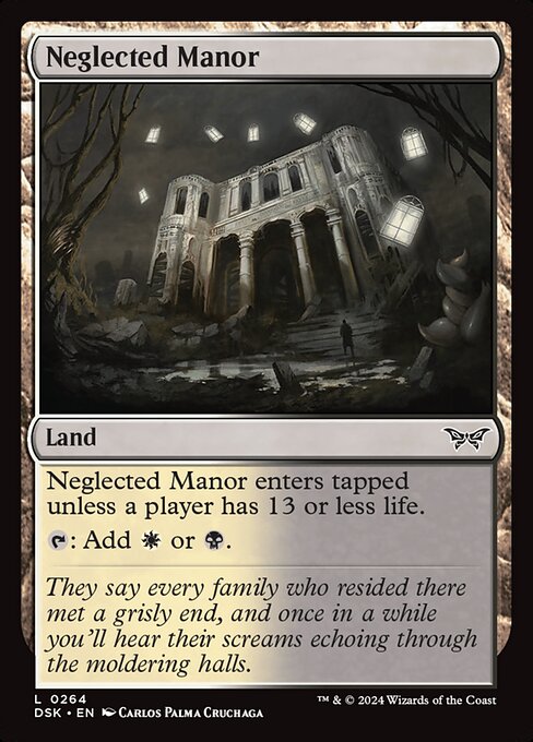 naokuroshop MTG [DSK][0264][土地][C][EN][放置された邸宅/Neglected Manor]（foil） NM