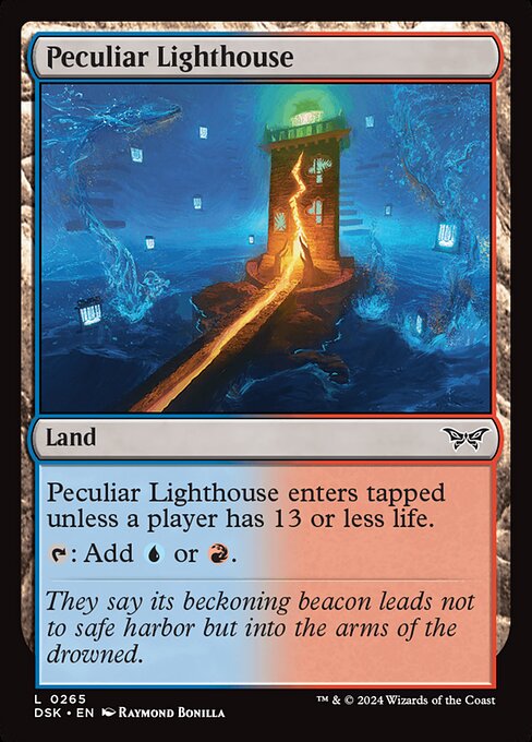 naokuroshop MTG [DSK][0265][土地][C][EN][異様な灯台/Peculiar Lighthouse]（foil） NM