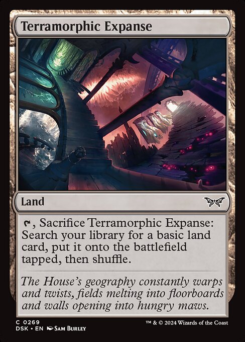 naokuroshop MTG [DSK][0269][土地][C][EN][広漠なる変幻地/Terramorphic Expanse]（foil） NM