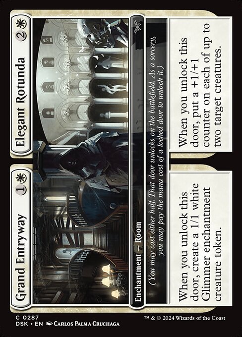 naokuroshop MTG [DSK][0287][白][C][EN][大玄関+優雅なる円形広間/Grand Entryway+Elegant Rotunda]（foil） NM