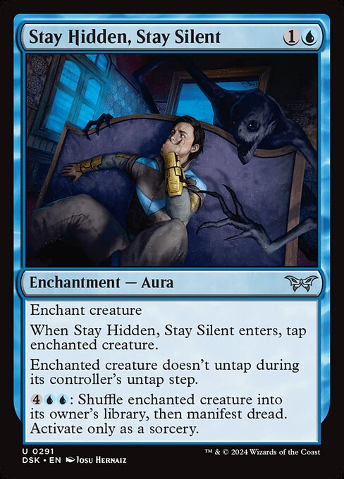 naokuroshop MTG [DSK][0291][青][U][EN][静かに、隠れて/Stay Hidden, Stay Silent]（foil） NM