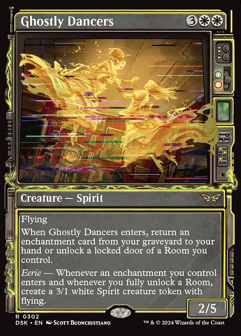 naokuroshop MTG [DSK][0302][白][R][EN][亡者の踊り手/Ghostly Dancers]（foil） NM