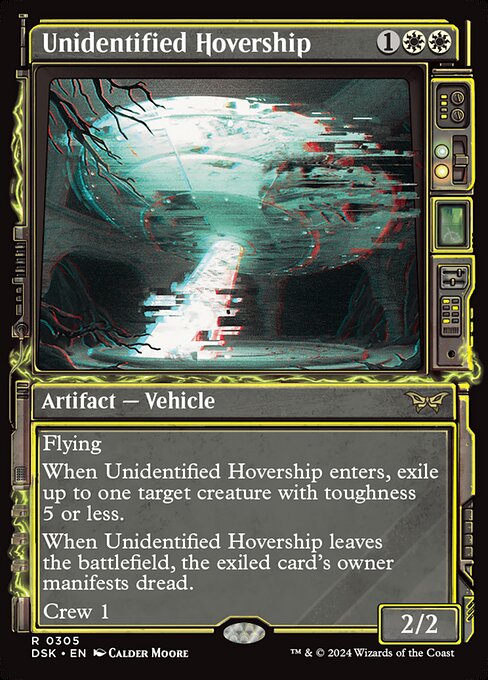 naokuroshop MTG [DSK][0305][白][R][EN][未確認浮遊船/Unidentified Hovership]（foil） NM