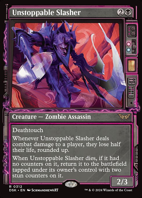 naokuroshop MTG [DSK][0312][黒][R][EN][止められぬ斬鬼/Unstoppable Slasher]（foil） NM