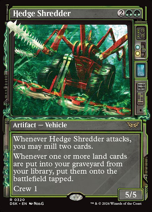 naokuroshop MTG [DSK][0320][緑][R][EN][生垣裁断機/Hedge Shredder] NM