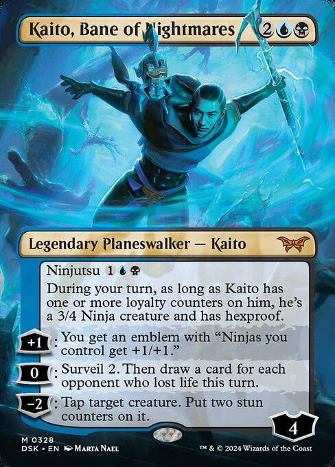 naokuroshop MTG [DSK][0328][多][M][EN][悪夢滅ぼし、魁渡/Kaito, Bane of Nightmares]（foil） NM