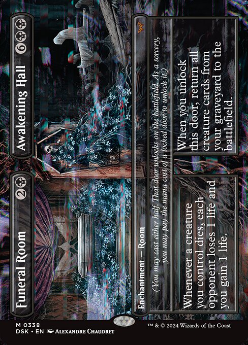 naokuroshop MTG [DSK][0338][黒][M][EN][葬儀場+復活の間/Funeral Room+Awakening Hall]（foil） NM