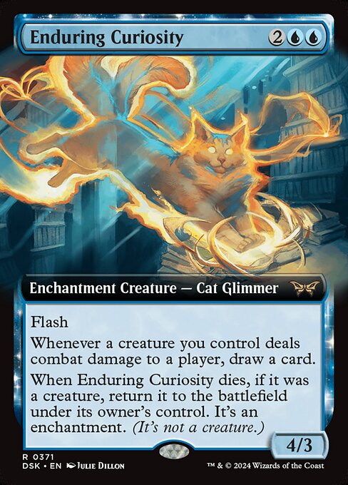 naokuroshop MTG [DSK][0371][青][R][EN][永劫の好奇心/Enduring Curiosity] NM