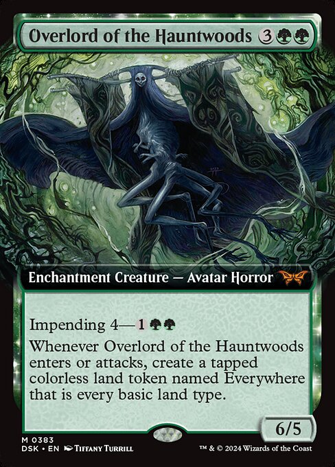 naokuroshop MTG [DSK][0383][緑][M][EN][ホーントウッドの大主/Overlord of the Hauntwoods]（foil） NM