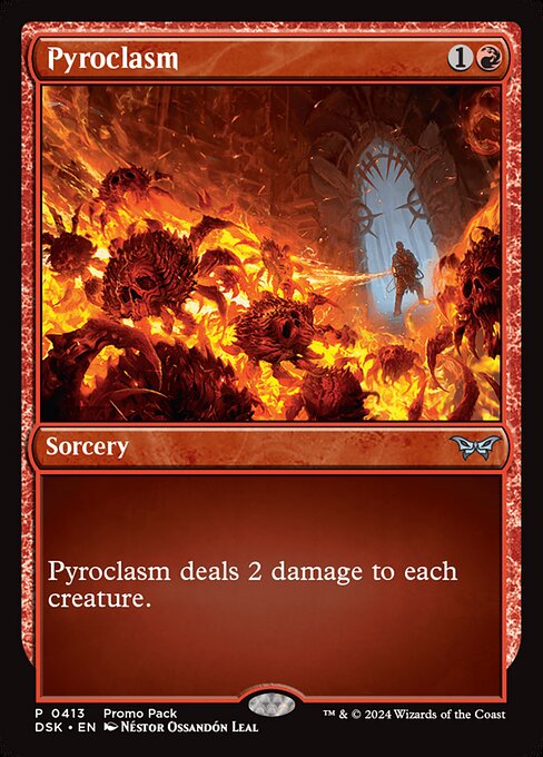 naokuroshop MTG [DSK][0413][赤][U][EN][紅蓮地獄/Pyroclasm]（foil） NM