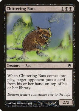 naokuroshop MTG [DST][039][黒][C][EN][騒がしいネズミ/Chittering Rats] NM