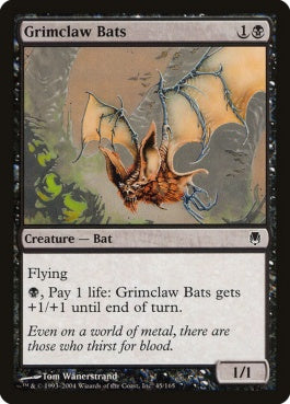 naokuroshop MTG [DST][045][黒][C][JP][薄黒爪のコウモリ/Grimclaw Bats] NM